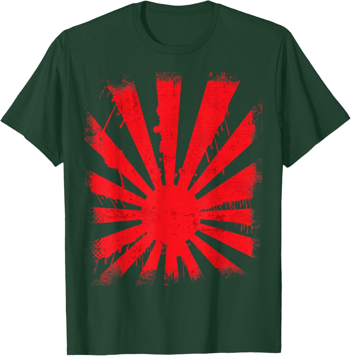 Japanese flag dripping rising sun flare T-Shirt - T-Shirt | Forest