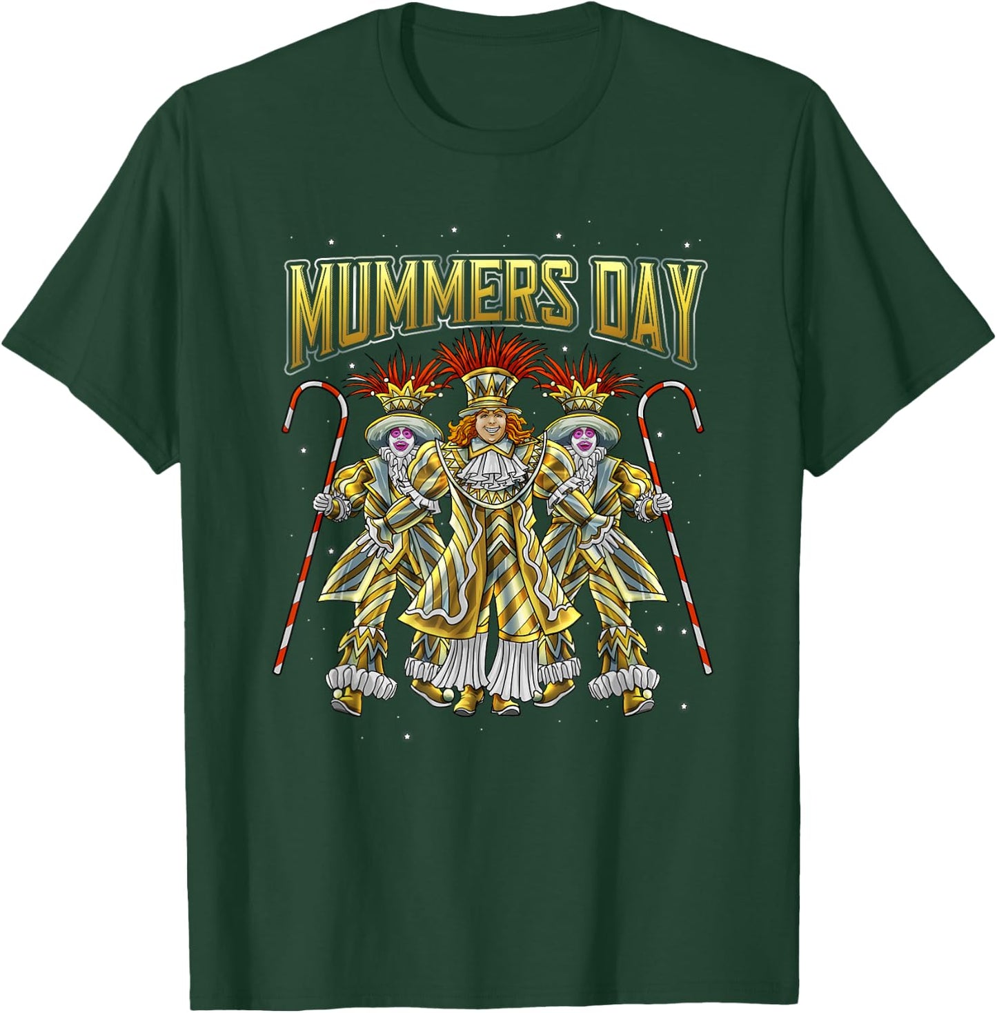 Mummers Day New Years Shirt Funny Gift T-Shirt - T-Shirt | Forest