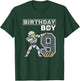 Birthday Boy 9 Robot Party Stem Kids Space Gamer T-Shirt - T-Shirt | Forest