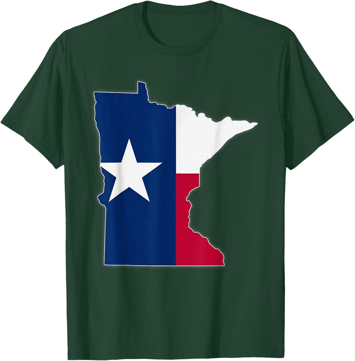 MINNESOTA STATE MAP TEXAS TX Flag Roots Men Women Gift T-Shirt - T-Shirt | Forest