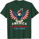 250th Anniversary USA Flag 250 Years American 4th of July T-Shirt - T-Shirt | Forest