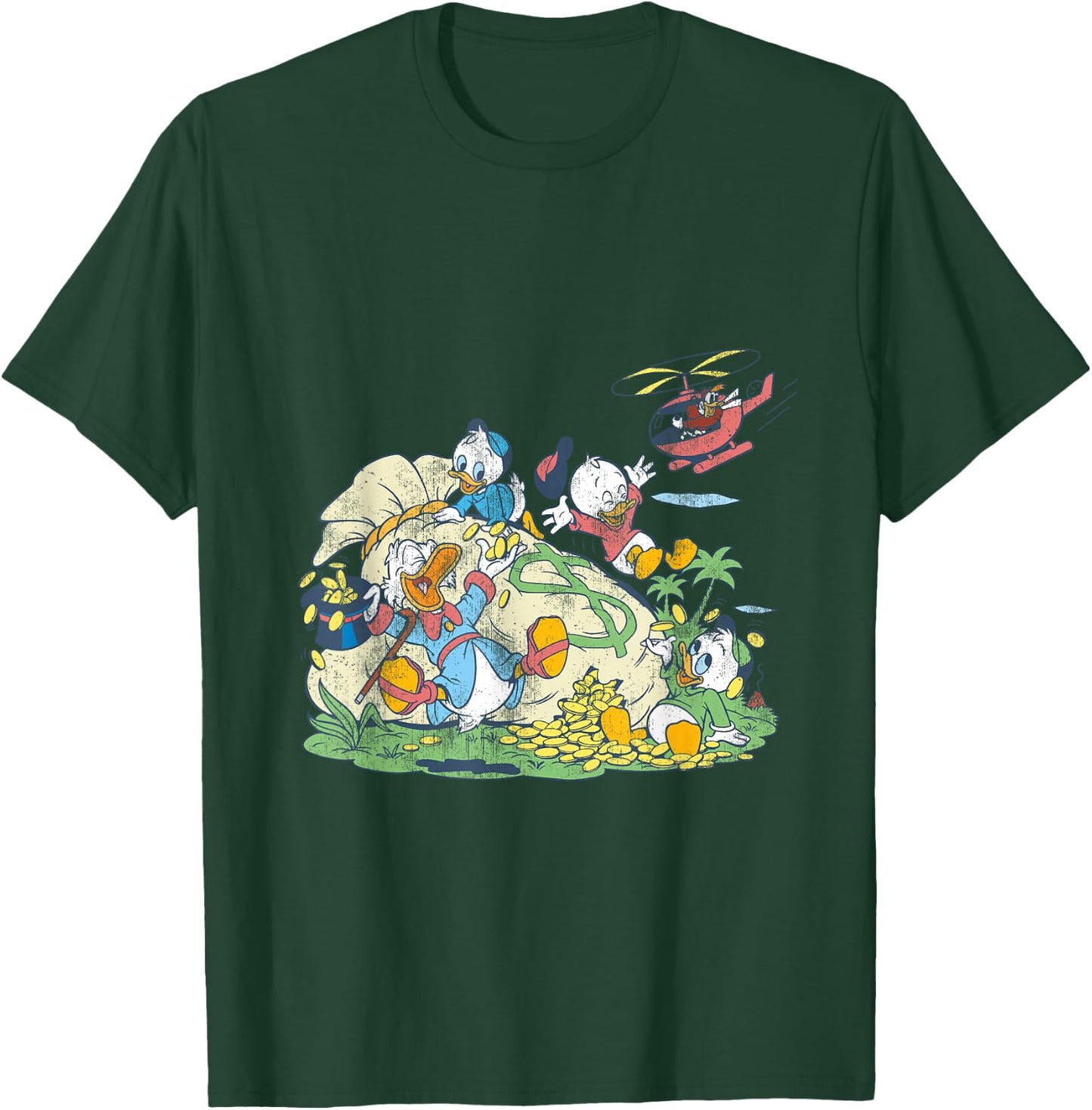 Disney - Ducktales Money Bags T-Shirt - T-Shirt | Forest