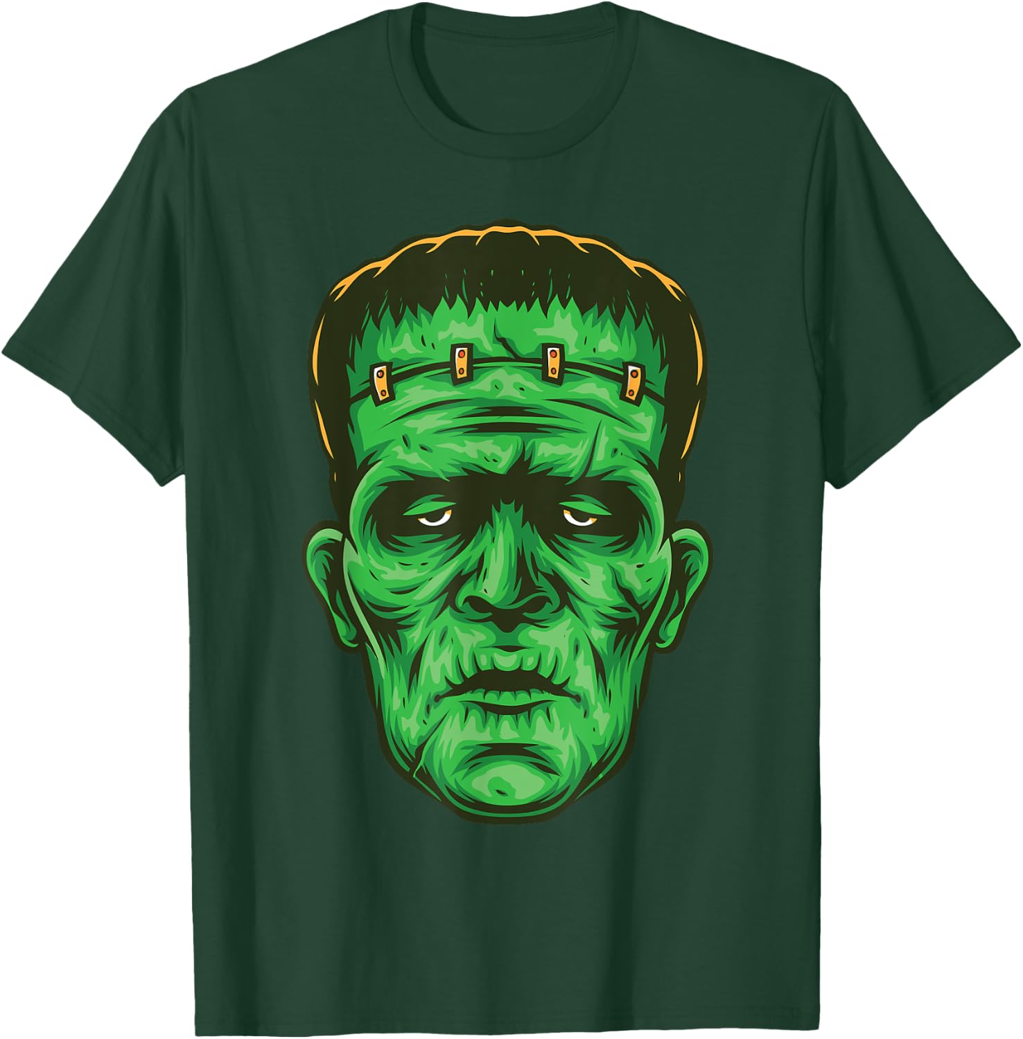 Frankenstein face zombie gifts for lovers zombie T-Shirt - T-Shirt | Forest
