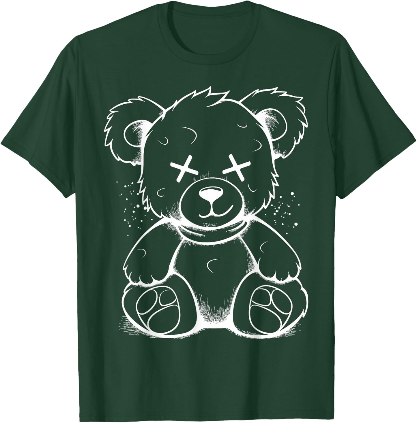 Bad Teddy Bear Dark Scary Fantasy Gothic Teddy Lover T-Shirt - T-Shirt | Forest