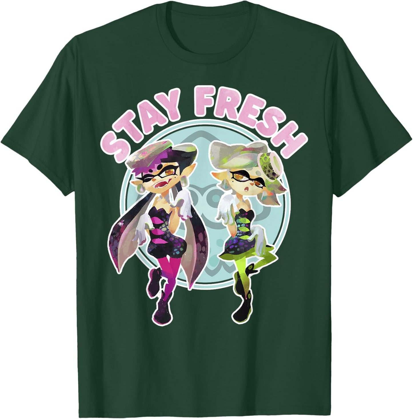 Nintendo Splatoon Stay Fresh Sassy Pose Graphic T-Shirt - T-Shirt | Forest