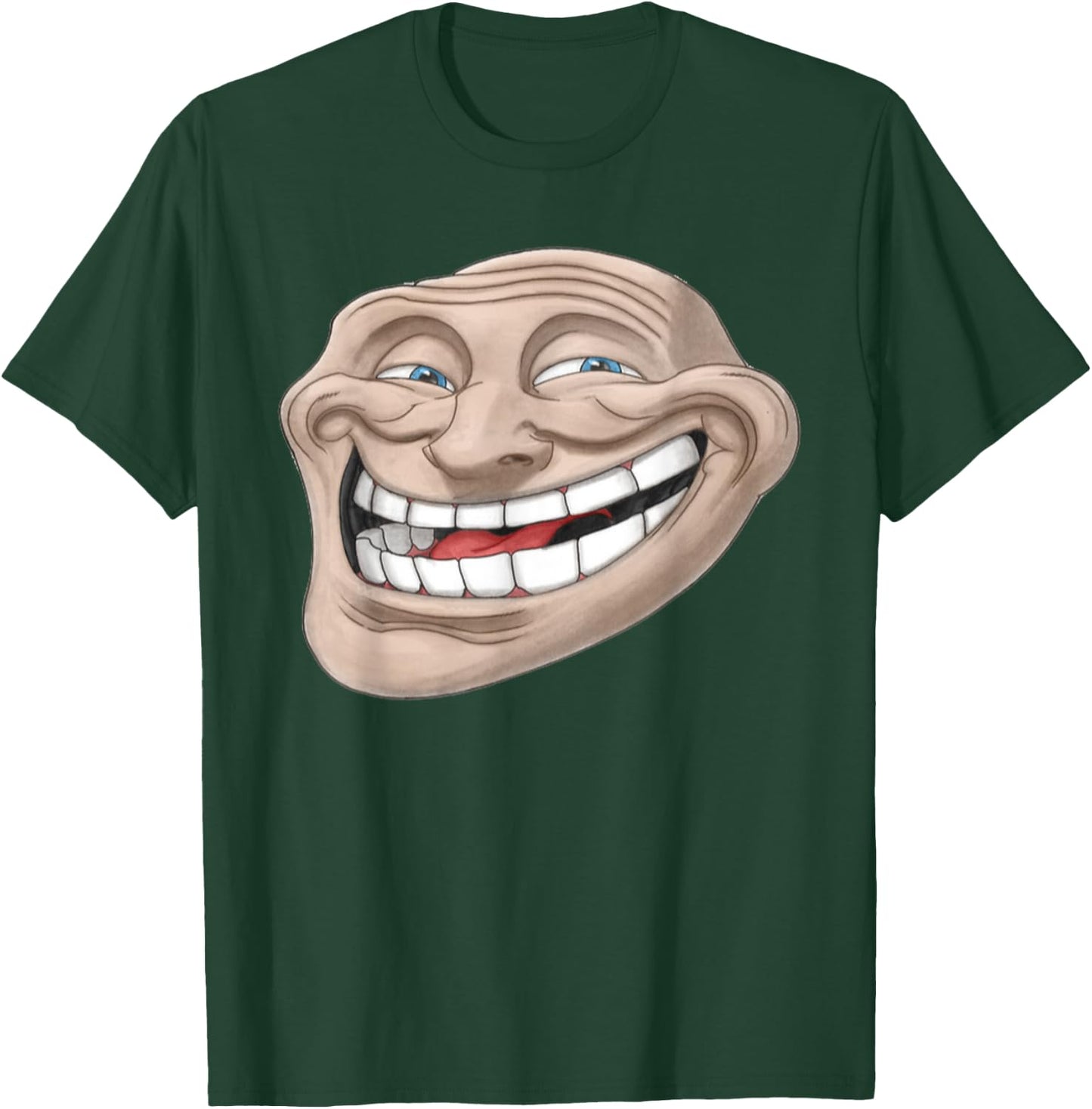 Epic Troll Face | Realistic Design Dank Meme T-Shirt - T-Shirt | Forest