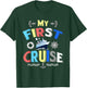 My First Cruise Men, Women, Girls and Boys Rookie Travelers Small T-Shirt - T-Shirt | Forest