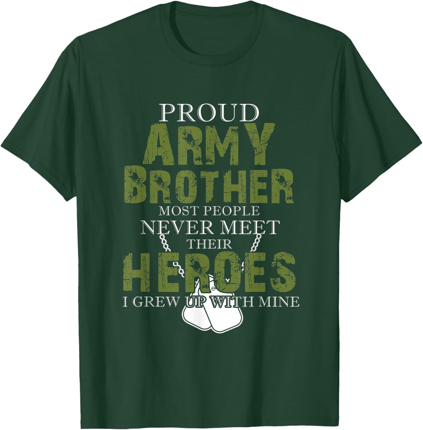Proud Army Brother T-Shirt - T-Shirt | Forest