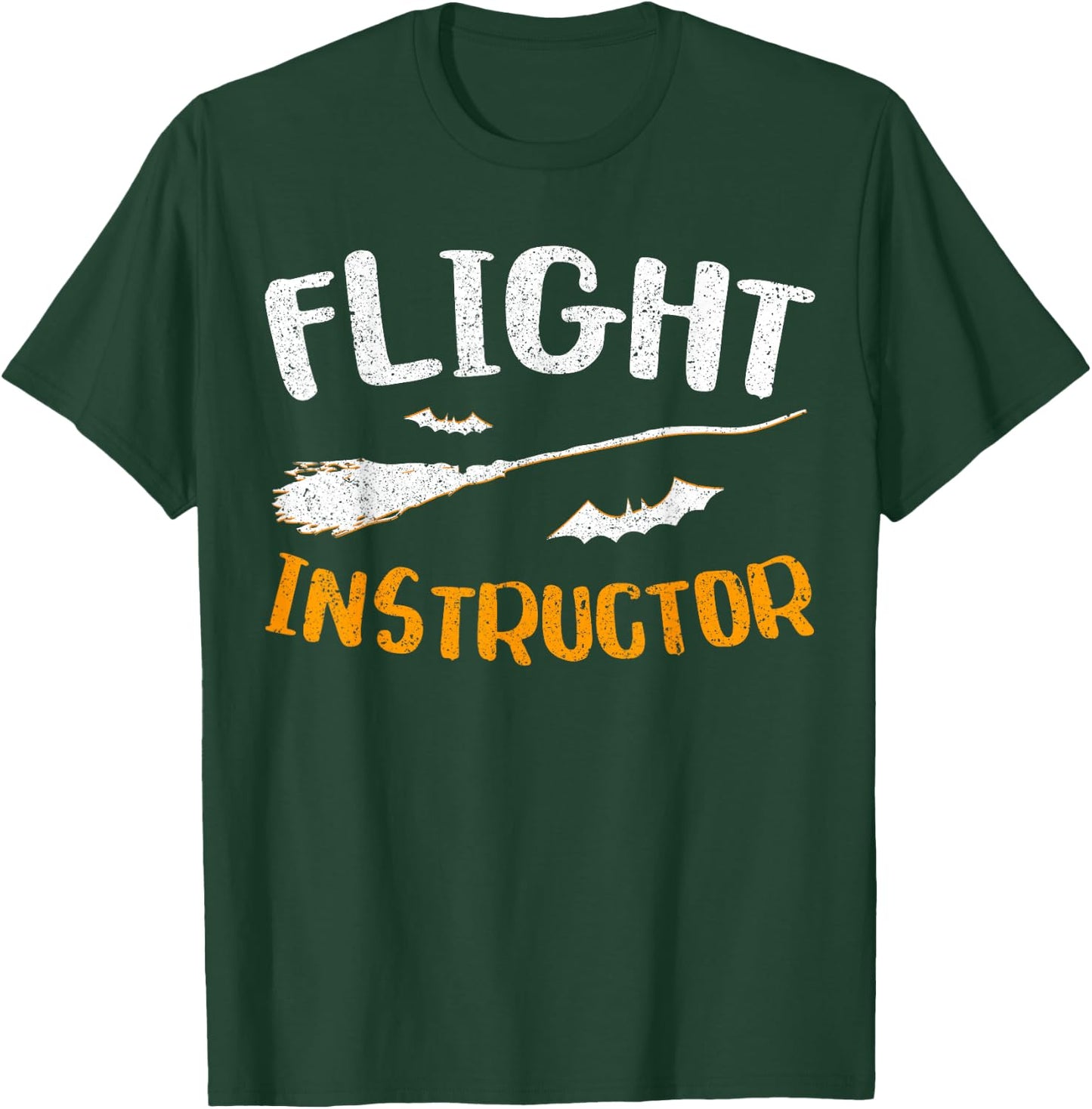 Flight Instructor Witch Shirt Adult Kids Halloween Day T-Shirt - T-Shirt | Forest