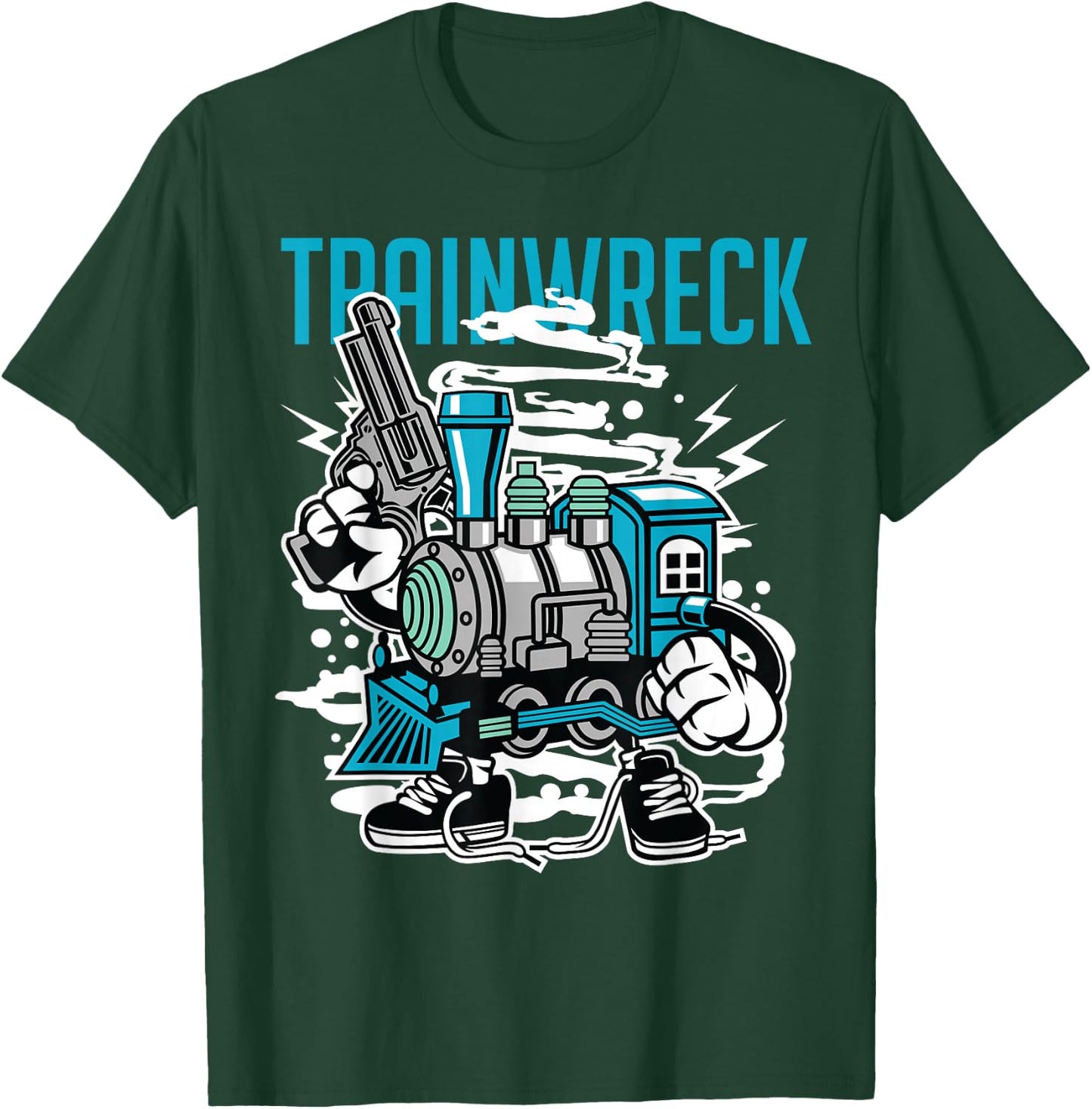 Weed Strain Cartoon Characters, Trainwreck T-Shirt - T-Shirt | Forest