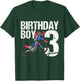 3 Year Old Dirt Bike Birthday Party Motocross MX 3rd Gift T-Shirt - T-Shirt | Forest