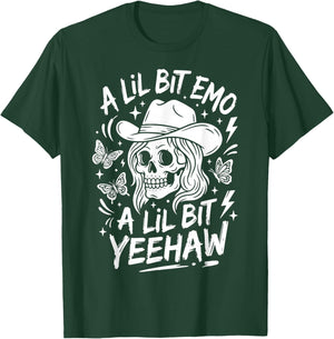 A Lil Bit Emo A Lil Bit Yeehaw T-Shirt - T-Shirt | Forest