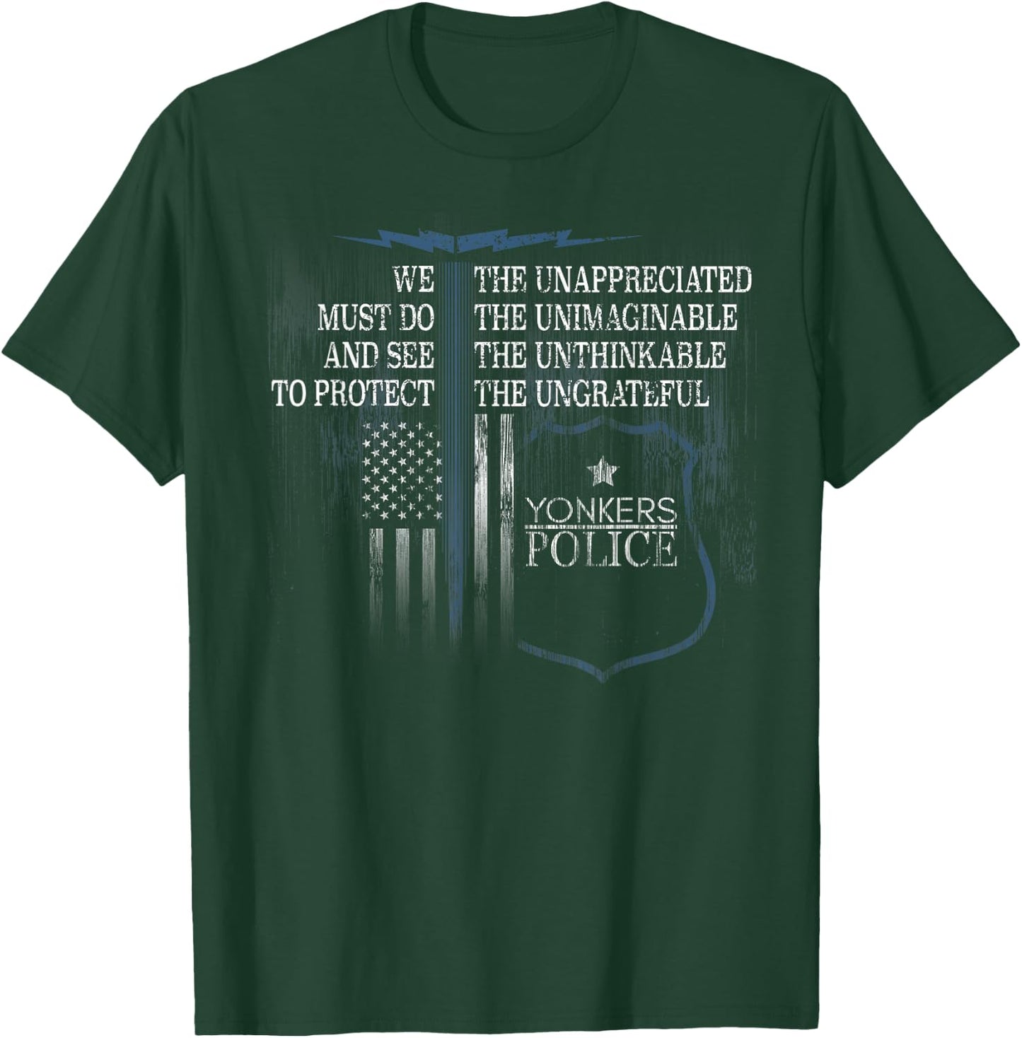 Yonkers Police Shirt Police Support Police Gifts T-Shirt - T-Shirt | Forest