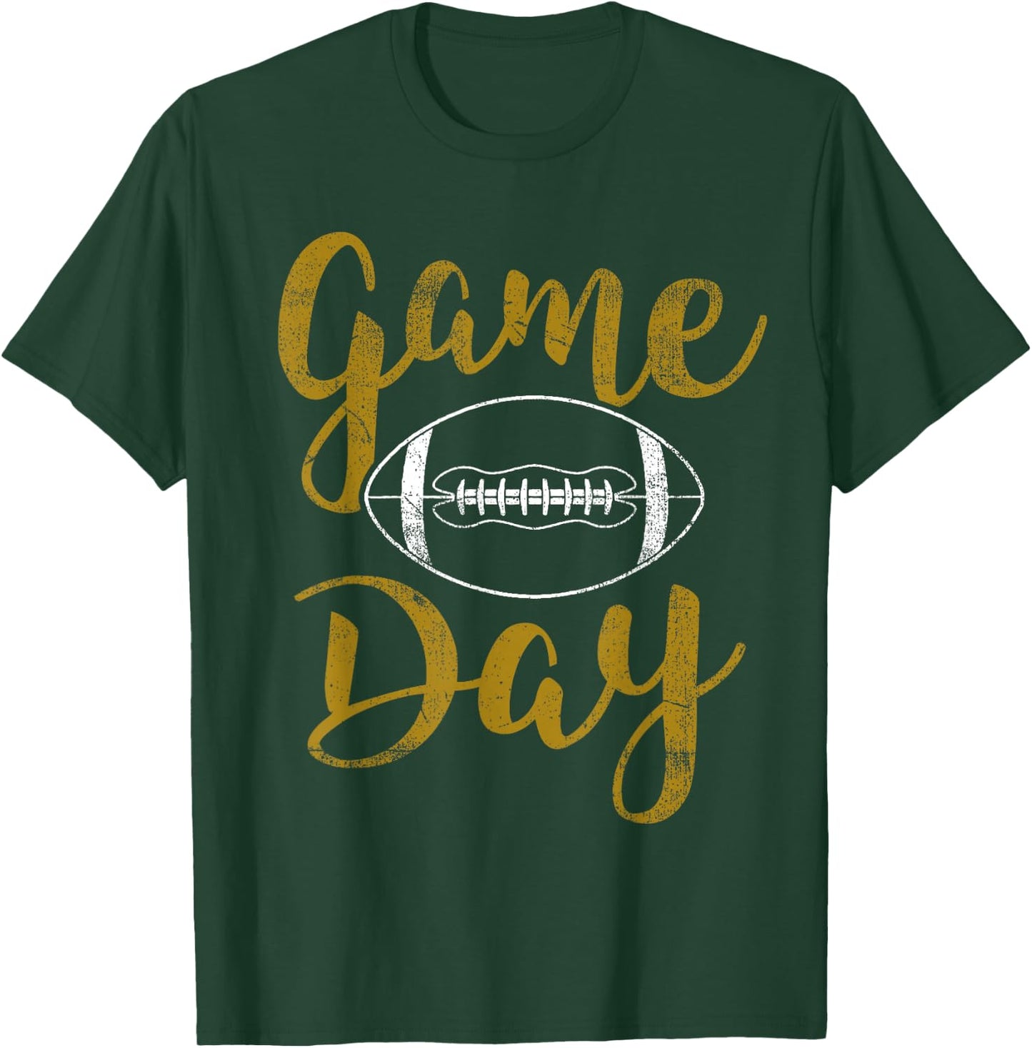 Game Day Football Cute Football Top T-Shirt - T-Shirt | Forest
