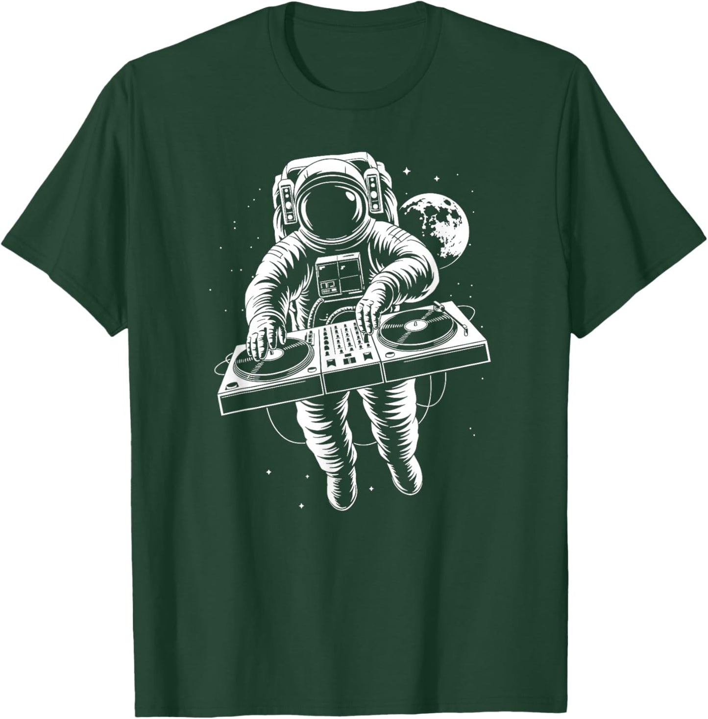 Astronaut DJ, Infinity and Beyond, Music, White Design, Fun T-Shirt - T-Shirt | Forest