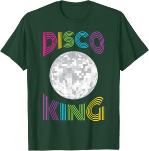 Disco King 70's Seventies Costume Men Boys T-Shirt - T-Shirt | Forest