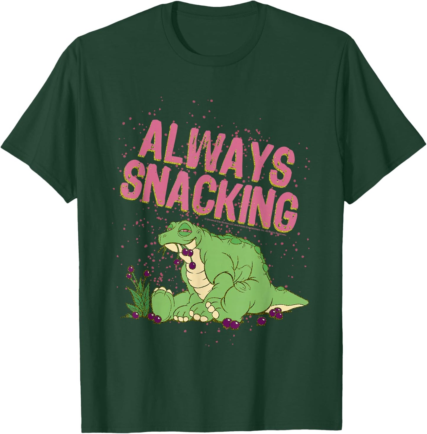 Land Before Time Spike Always Snacking T-Shirt - T-Shirt | Forest