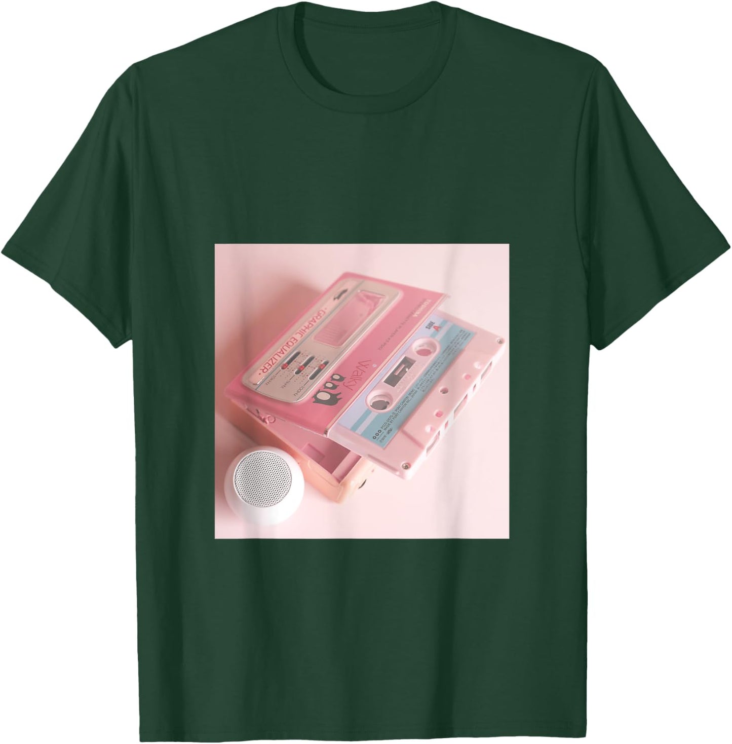 90s Pink Aesthetic retro mixtape pastel cute cassette tape T-Shirt - T-Shirt | Forest