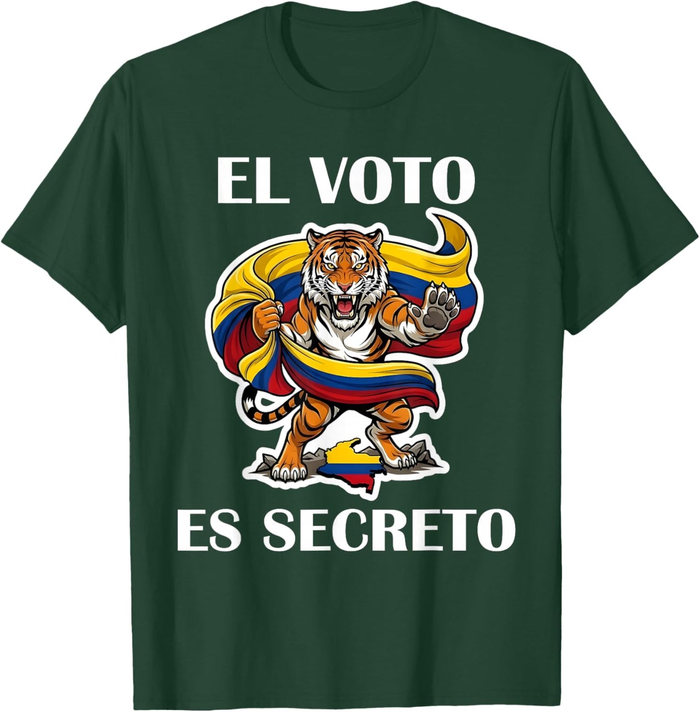 Abelardo Presidente 2026 Colombian Flag Firme por la Patria T-Shirt - T-Shirt | Forest