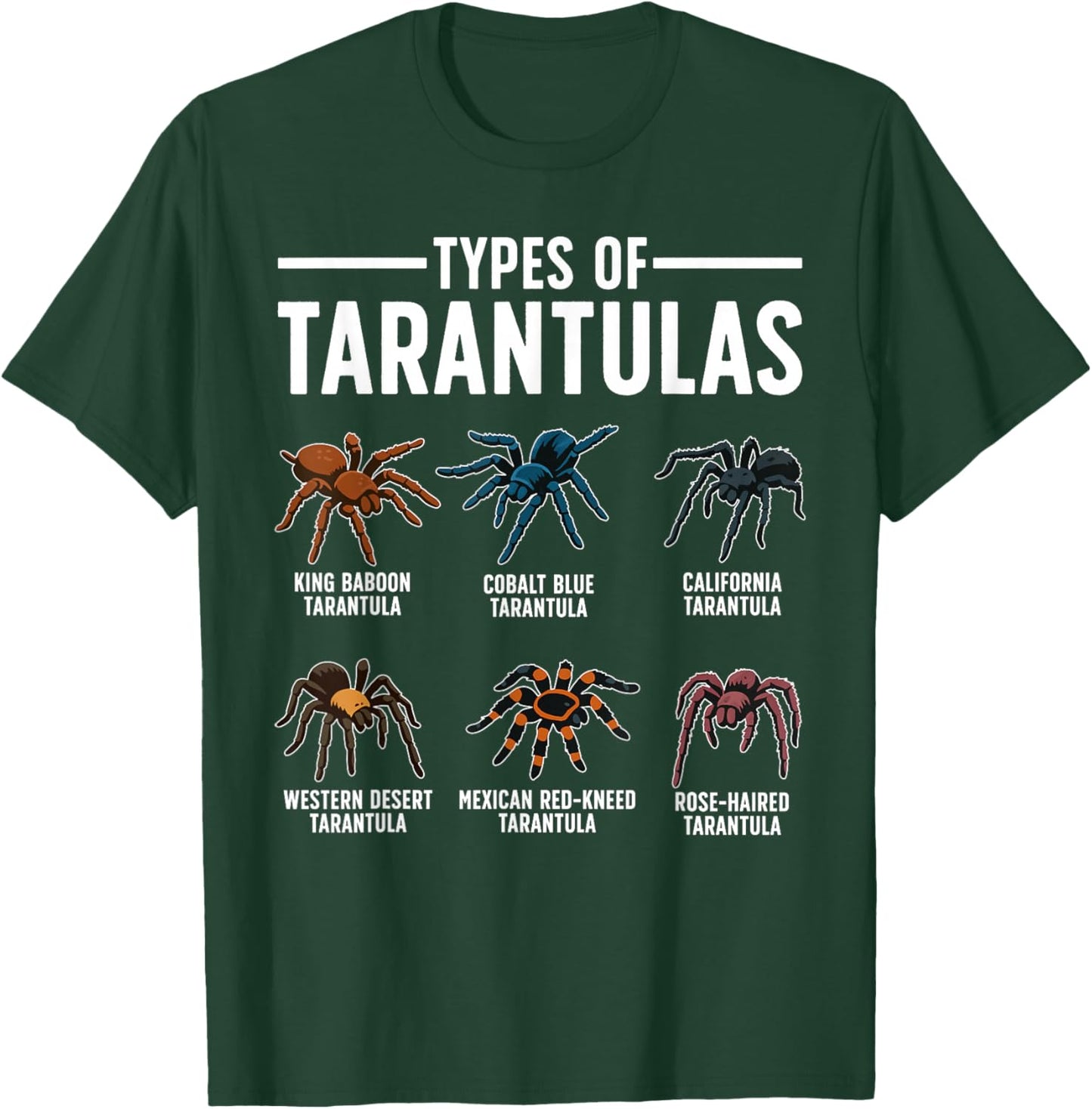 Best Tarantula Art Women Kids Spider Tarantula Lover T-Shirt - T-Shirt | Forest