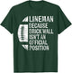 Lineman Because Brick Wall Isn't Official Position Football T-Shirt - T-Shirt | Forest