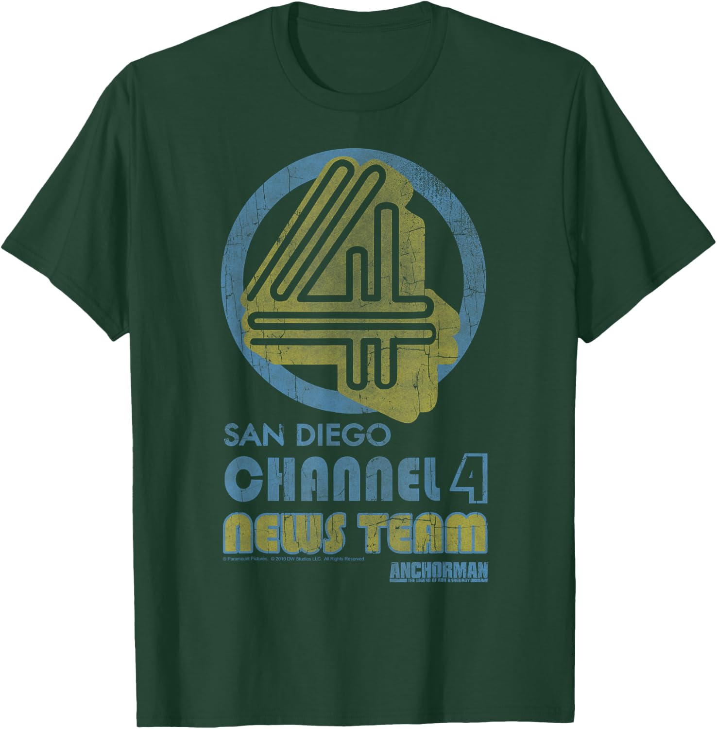 Anchorman San Diego Channel 4 News Team Logo T-Shirt - T-Shirt | Forest