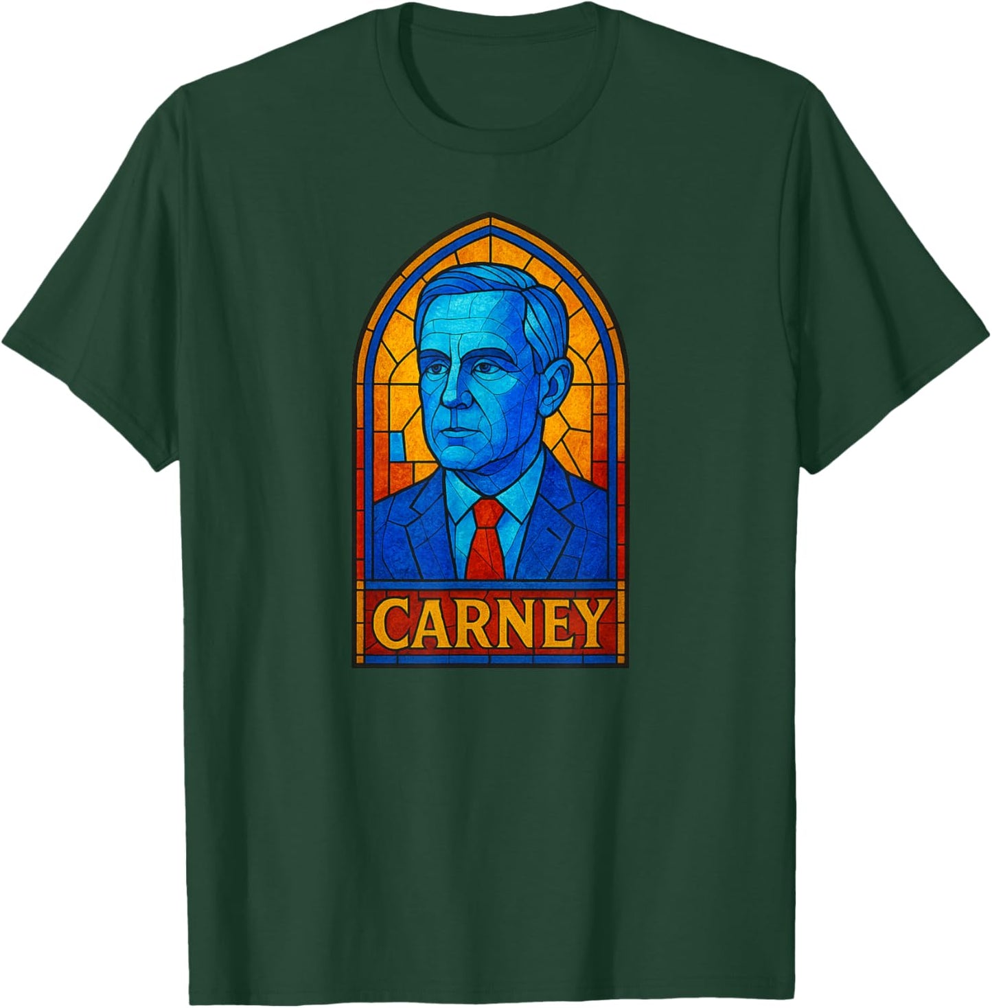 Saint Mark Stained Glass Art / Canadian Prime Minister T-Shirt - T-Shirt | Forest