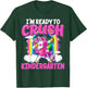 Kindergarten Dabbing Unicorn Back To School Girls Gift T-Shirt - T-Shirt | Forest