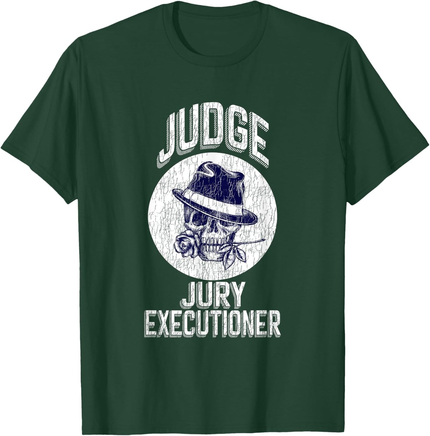 JUDGE JURY EXECUTIONER T SHIRT Motorcycles Skull & Bones T-Shirt - T-Shirt | Forest