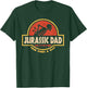 Jurassic Dad Pain Finds A Way Funny Back Pain Skeleton T-Shirt - T-Shirt | Forest