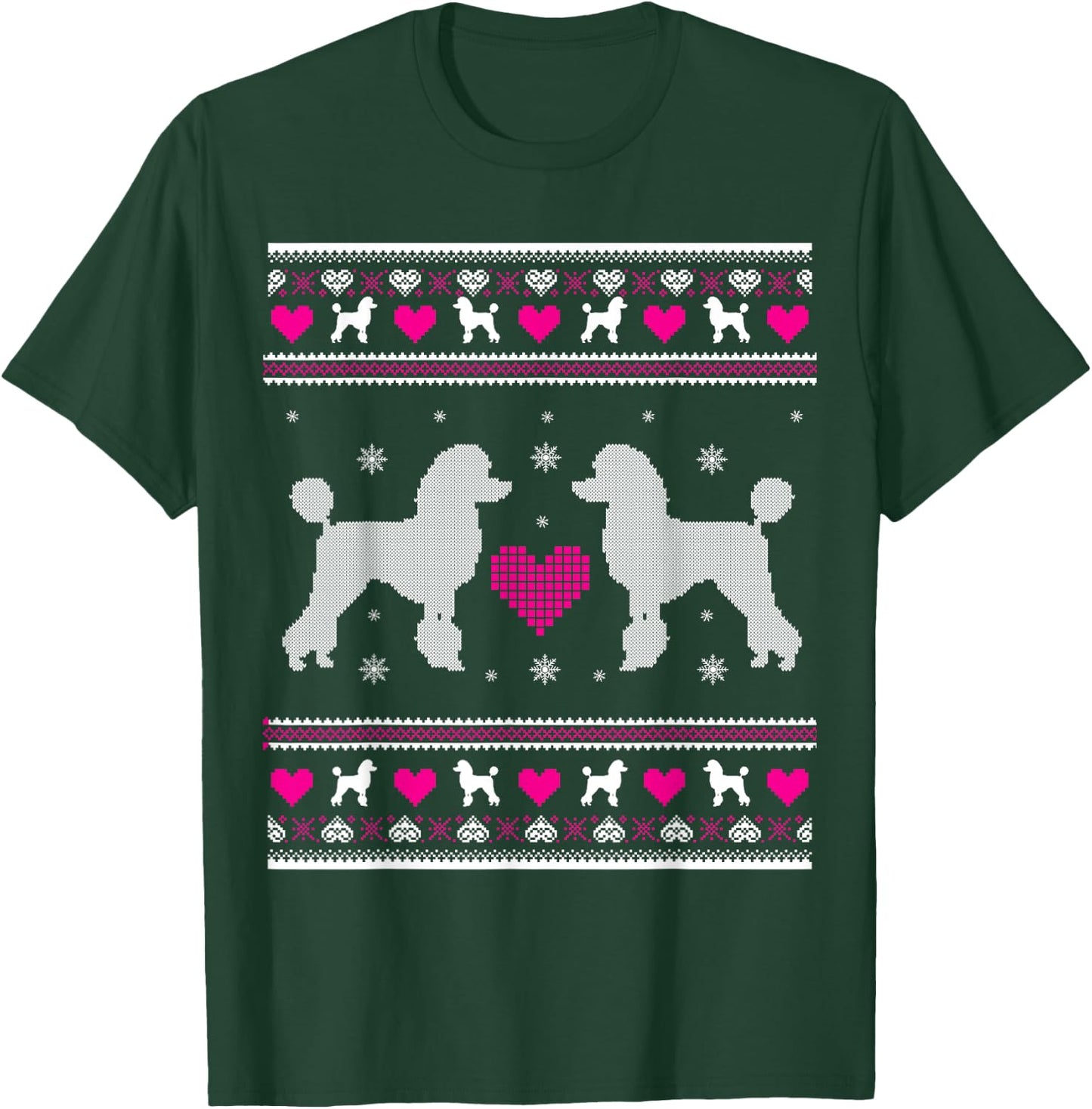 Poodle Ugly Christmas Shirt Gift T Shirt T-Shirt - T-Shirt | Forest