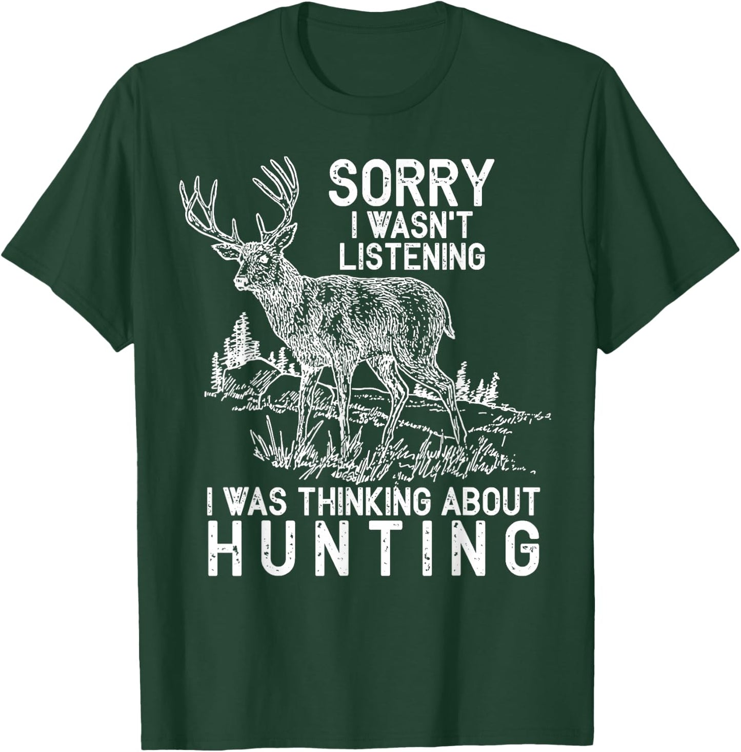 Funny Hunting - Deer Hunter Shirt Gift T-Shirt - T-Shirt | Forest