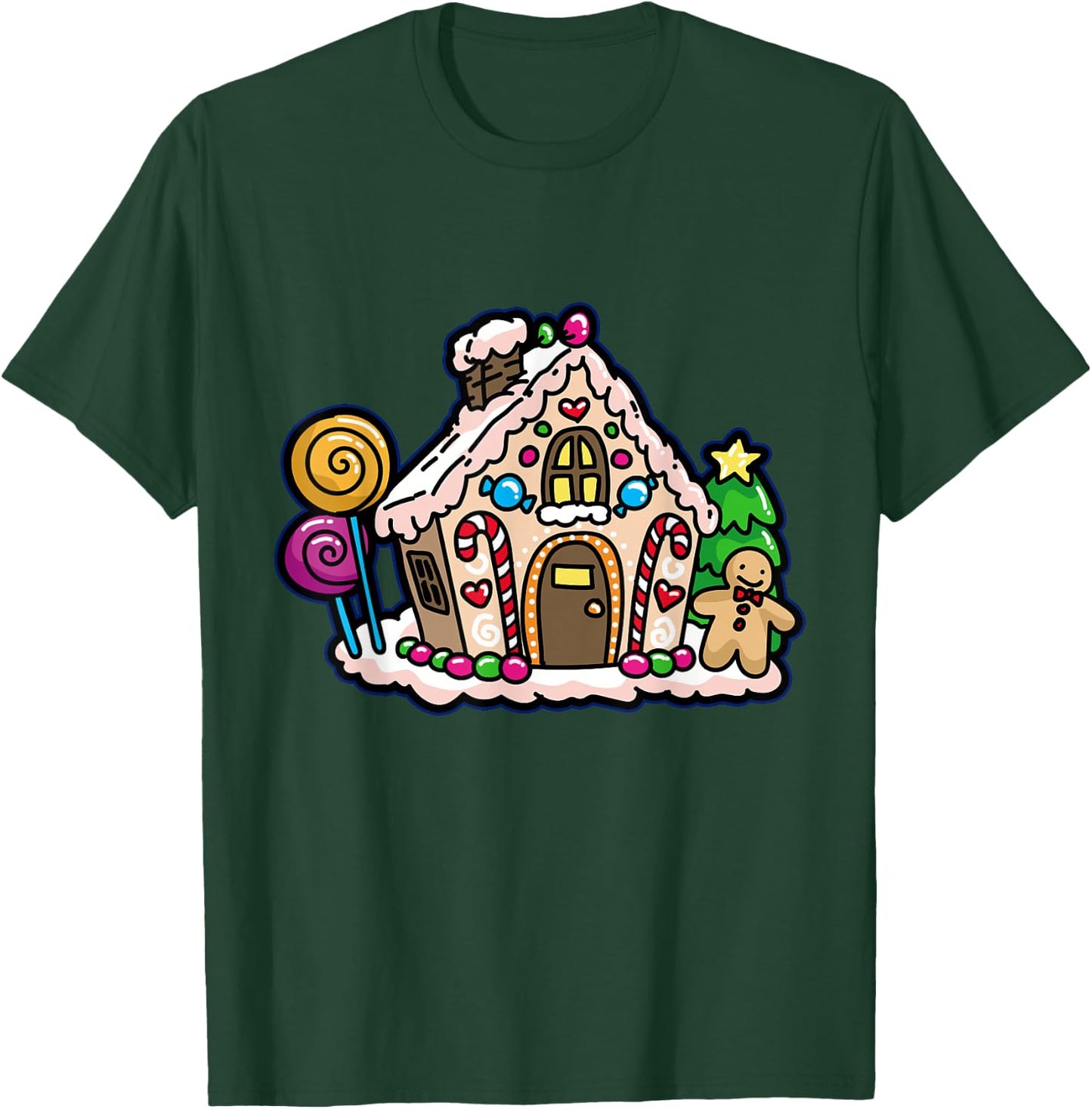 Gingerbread House T-Shirt - T-Shirt | Forest