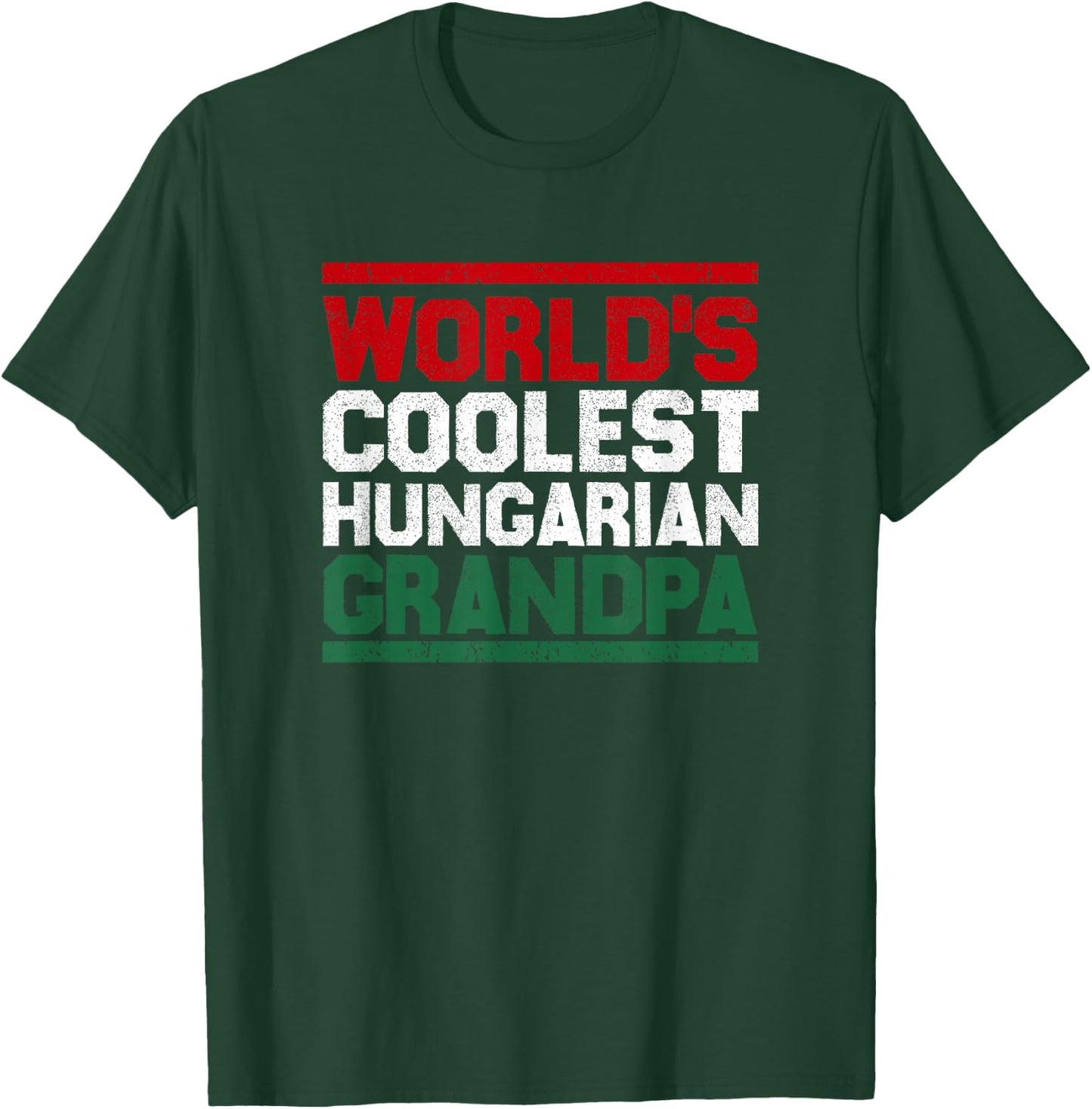 World's Coolest Hungarian Grandpa: Cute Granddad Gift Shirt T-Shirt - T-Shirt | Forest