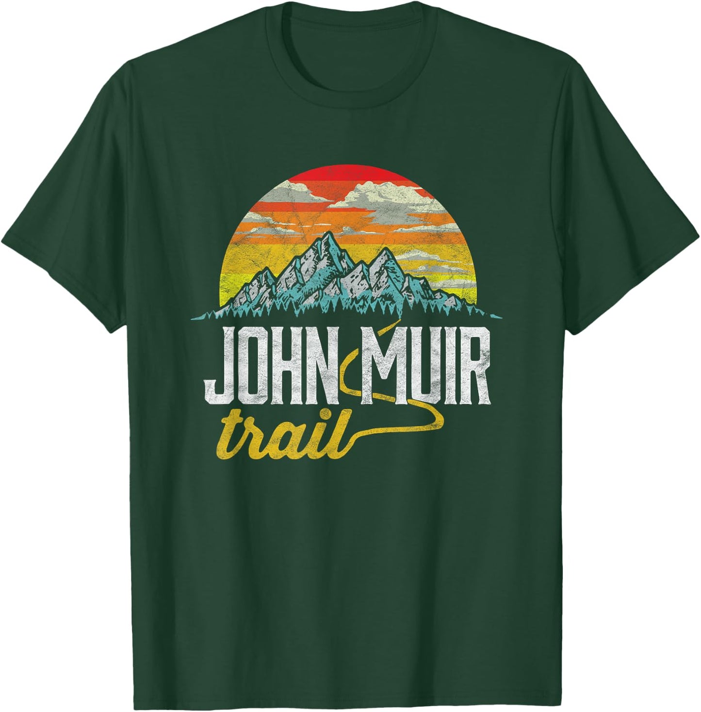 John Muir Trail - Vintage Distressed Shirt T-Shirt - T-Shirt | Forest