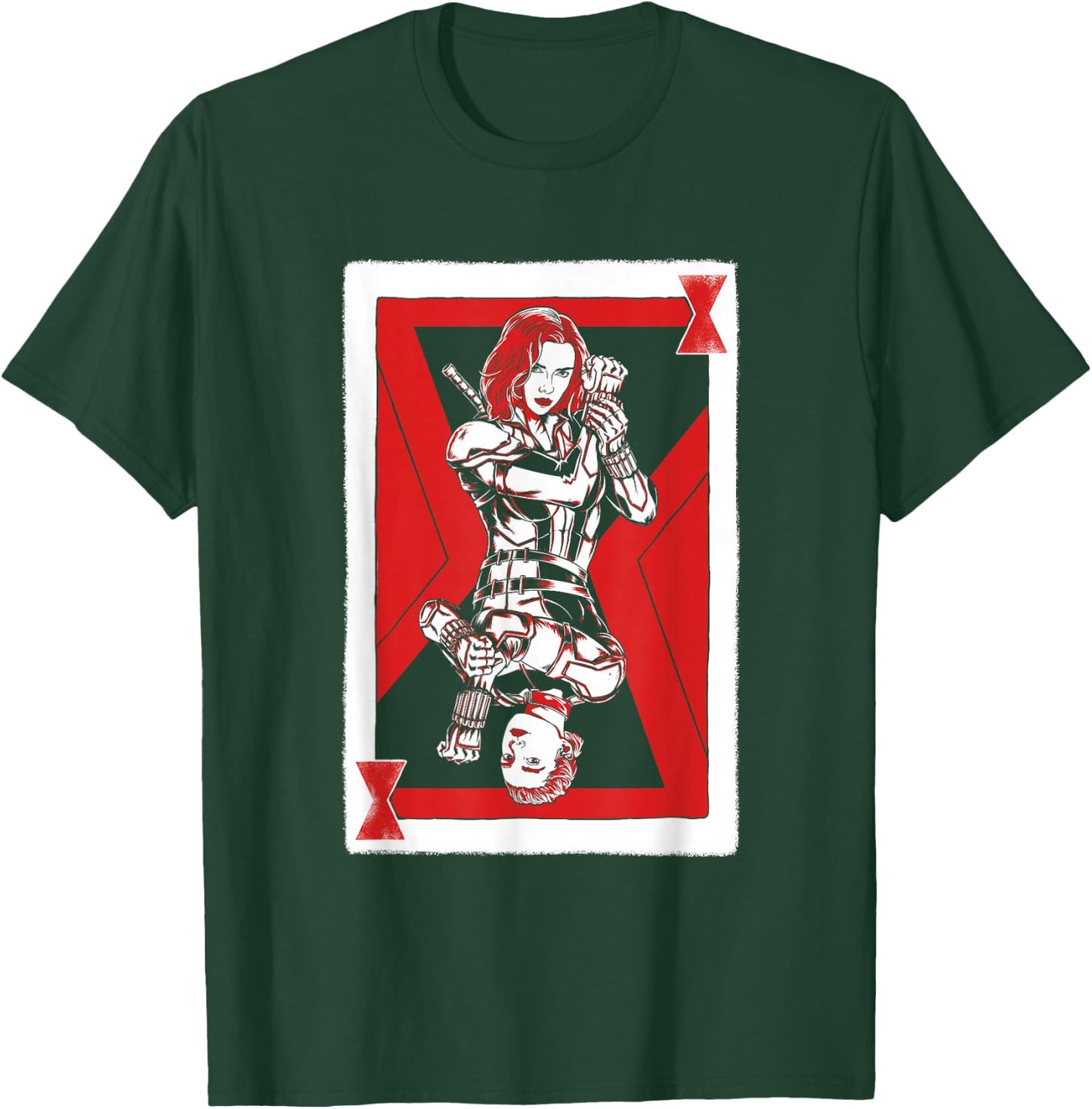 Marvel Black Widow Natasha and Yelena Playing Card T-Shirt - T-Shirt | Forest