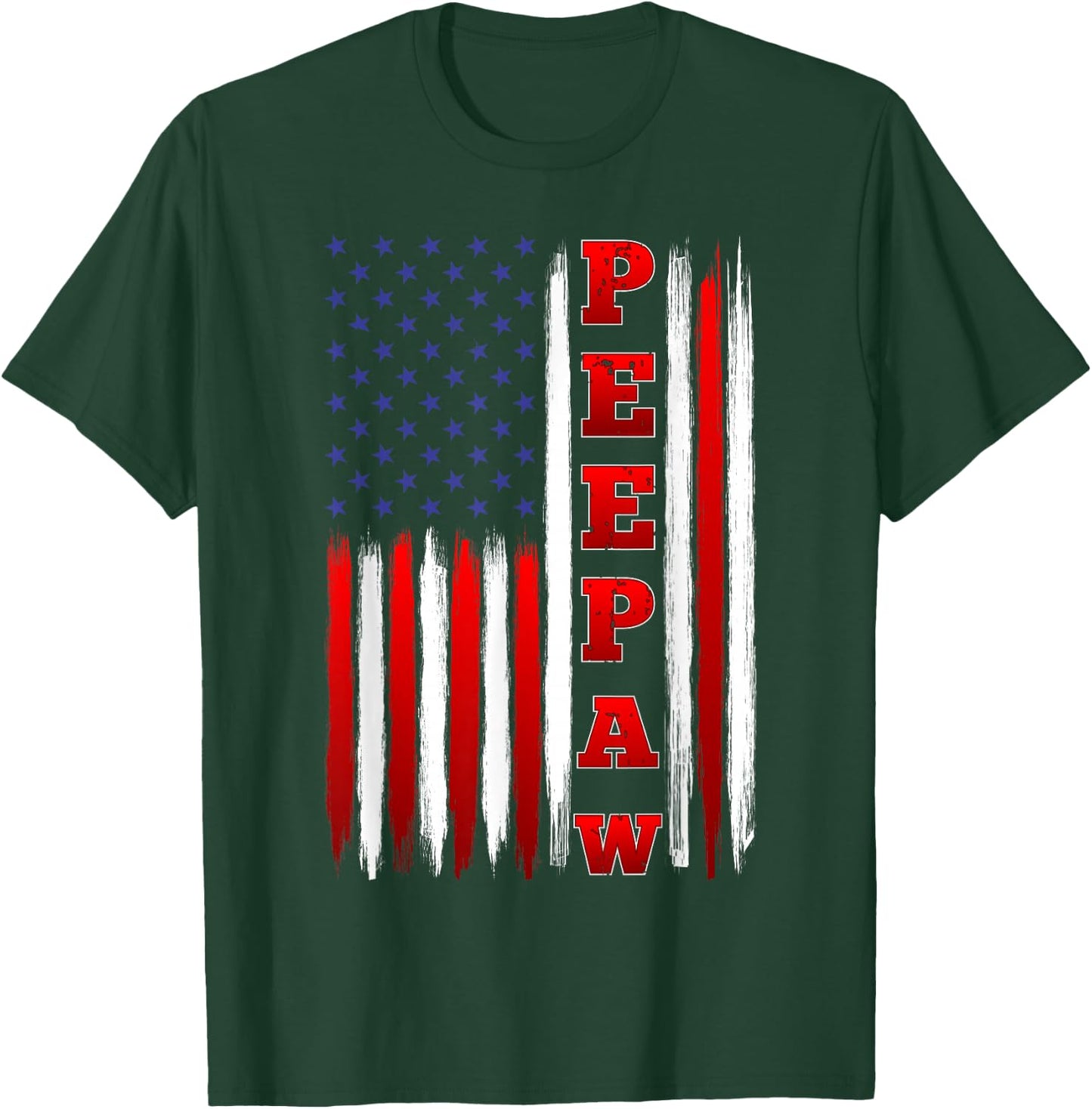 American Flag Patriotic Peepaw T-Shirt - T-Shirt | Forest