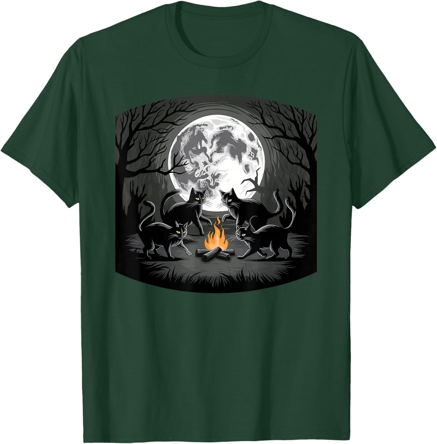 Cat Witchcraft T-Shirt - T-Shirt | Forest