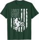 American Flag Motorcross Braap Dirt Bike Off Road Enduro Women Kids Men T-Shirt - T-Shirt | Forest