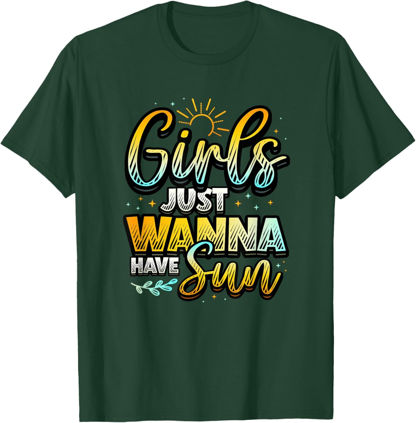 Girls Just Wanna Have Sun Beach Girls Trip Summer T-Shirt - T-Shirt | Forest