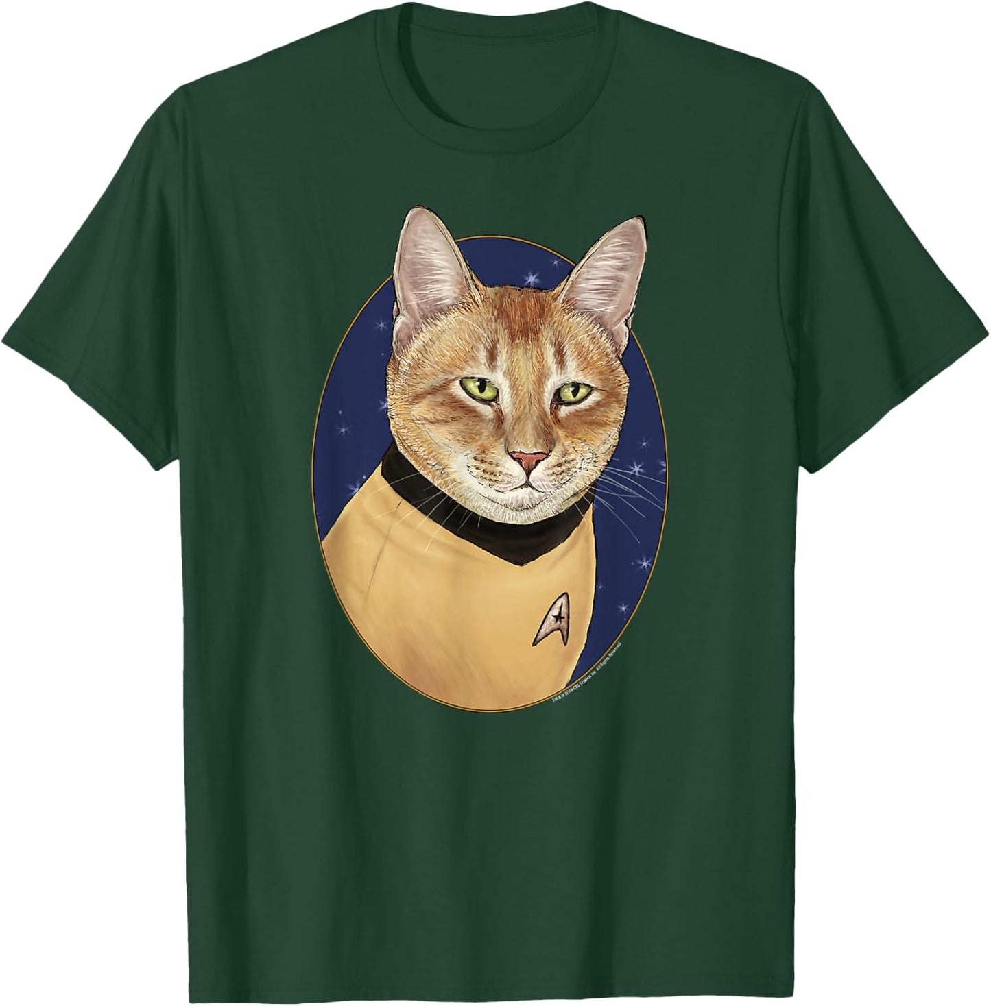 Star Trek Captain Cat Kirk T-Shirt - T-Shirt | Forest