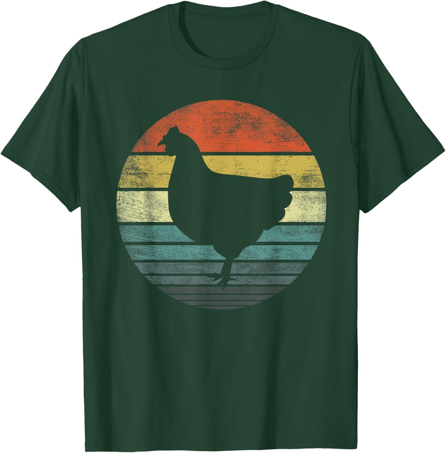 Chicken Lover Gifts Funny Farmer Retro Vintage Farm Animals T-Shirt - T-Shirt | Forest