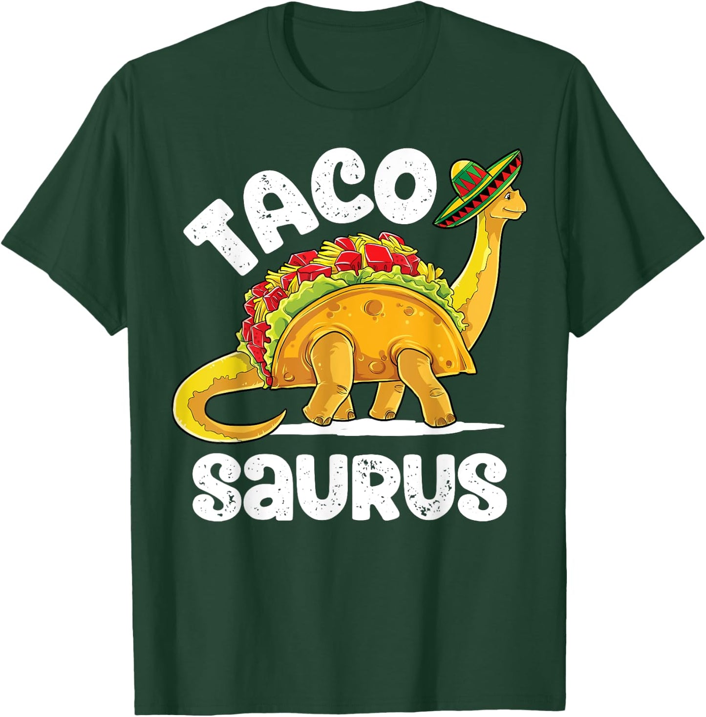 Tacosaurus Taco Dinosaur T rex Funny Cinco de Mayo Men Women T-Shirt - T-Shirt | Forest