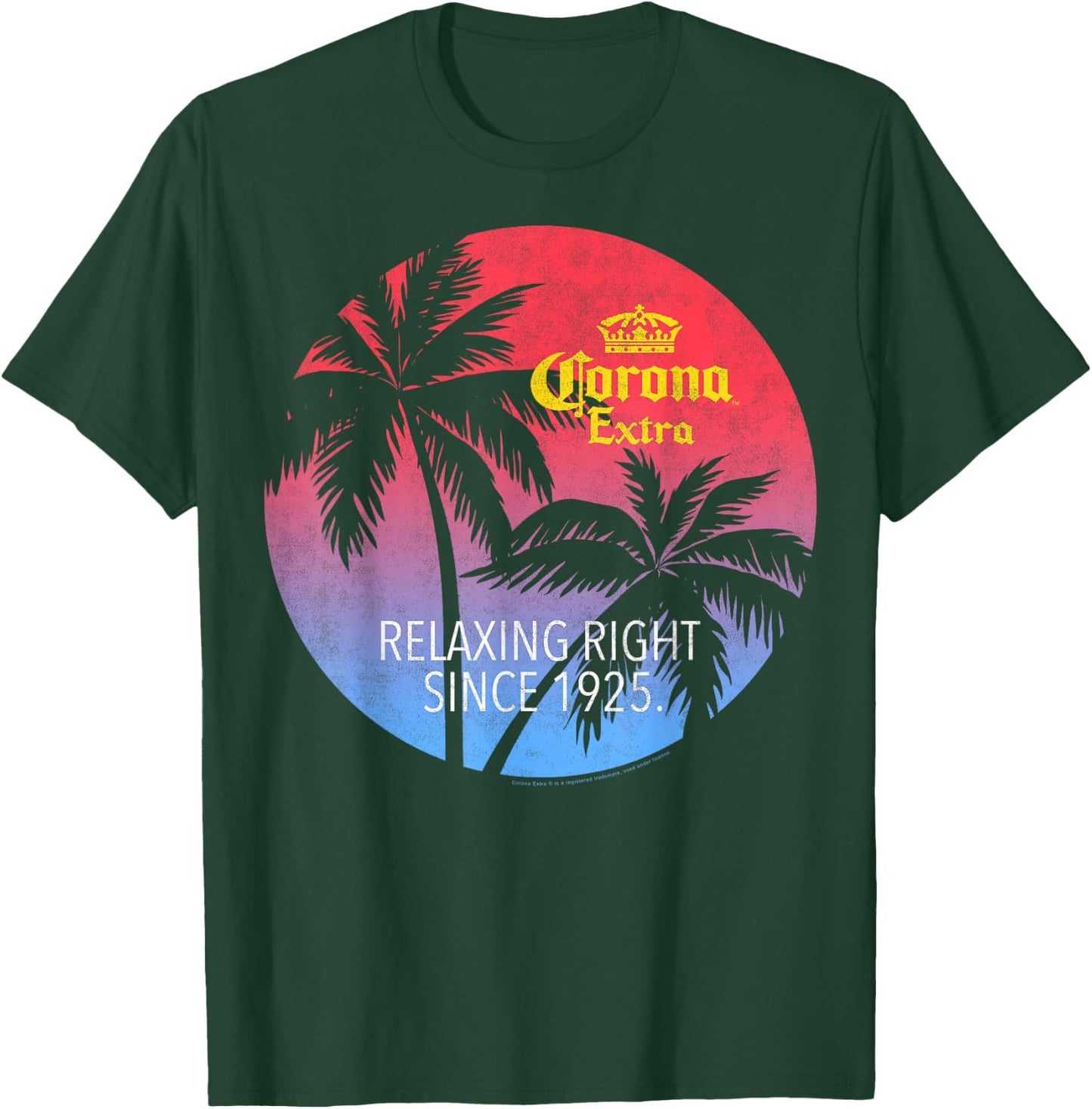 Officially Licensed Corona Extra Circular Logo T-Shirt - T-Shirt | Forest