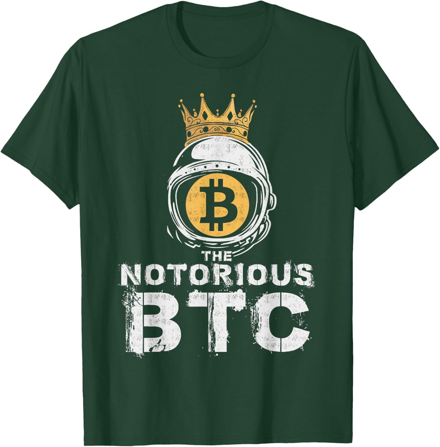 Bitcoin Shirt Gifts Notorious BTC Crown Men Women T-Shirt - T-Shirt | Forest