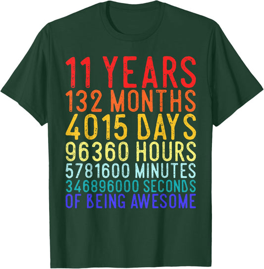 11 Year Old Boy 11yr 2014 11th Birthday T-Shirt - T-Shirt | Forest