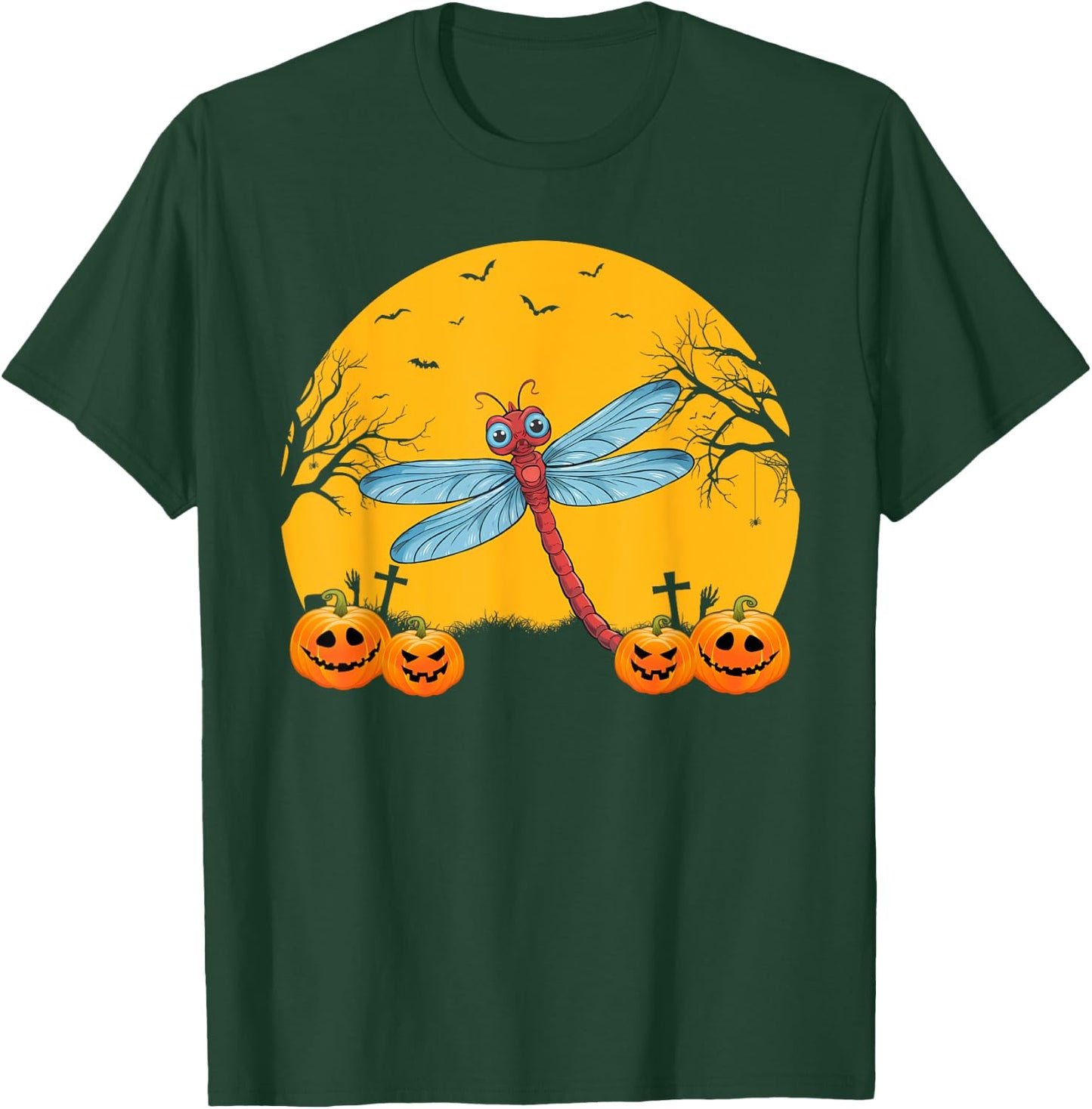 Dragonfly Lovers Men Women Kids Matching Halloween Costume T-Shirt - T-Shirt | Forest