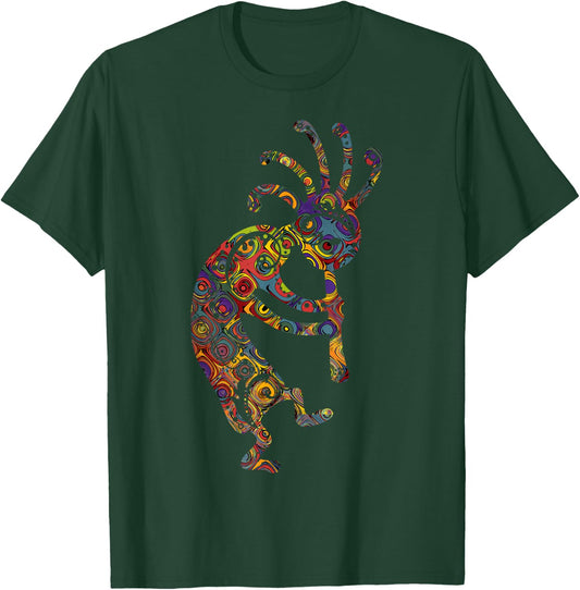 Native American Kokopelli with Ornaments T-Shirt - T-Shirt | Forest