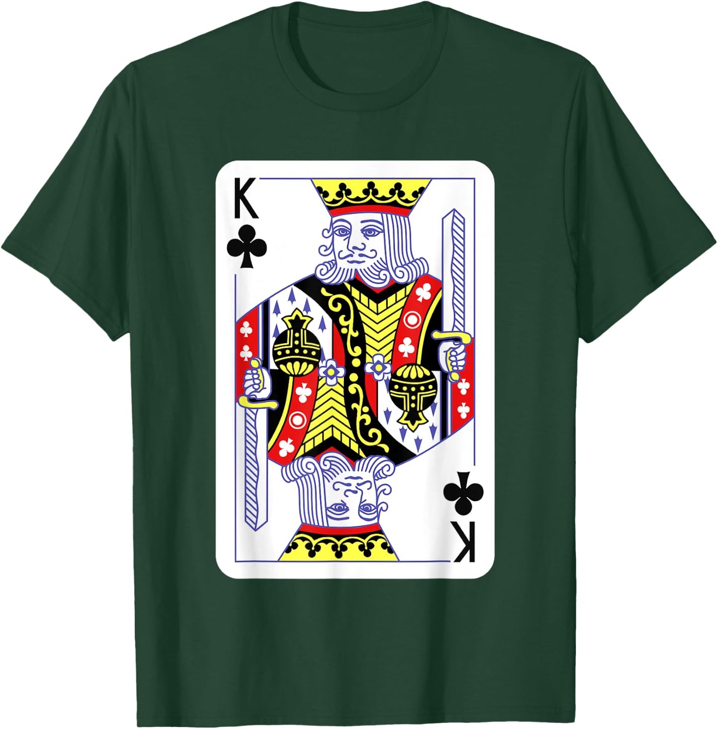King Of Clubs Playing Cards Halloween Costume Deck Of Cards T-Shirt - T-Shirt | Forest