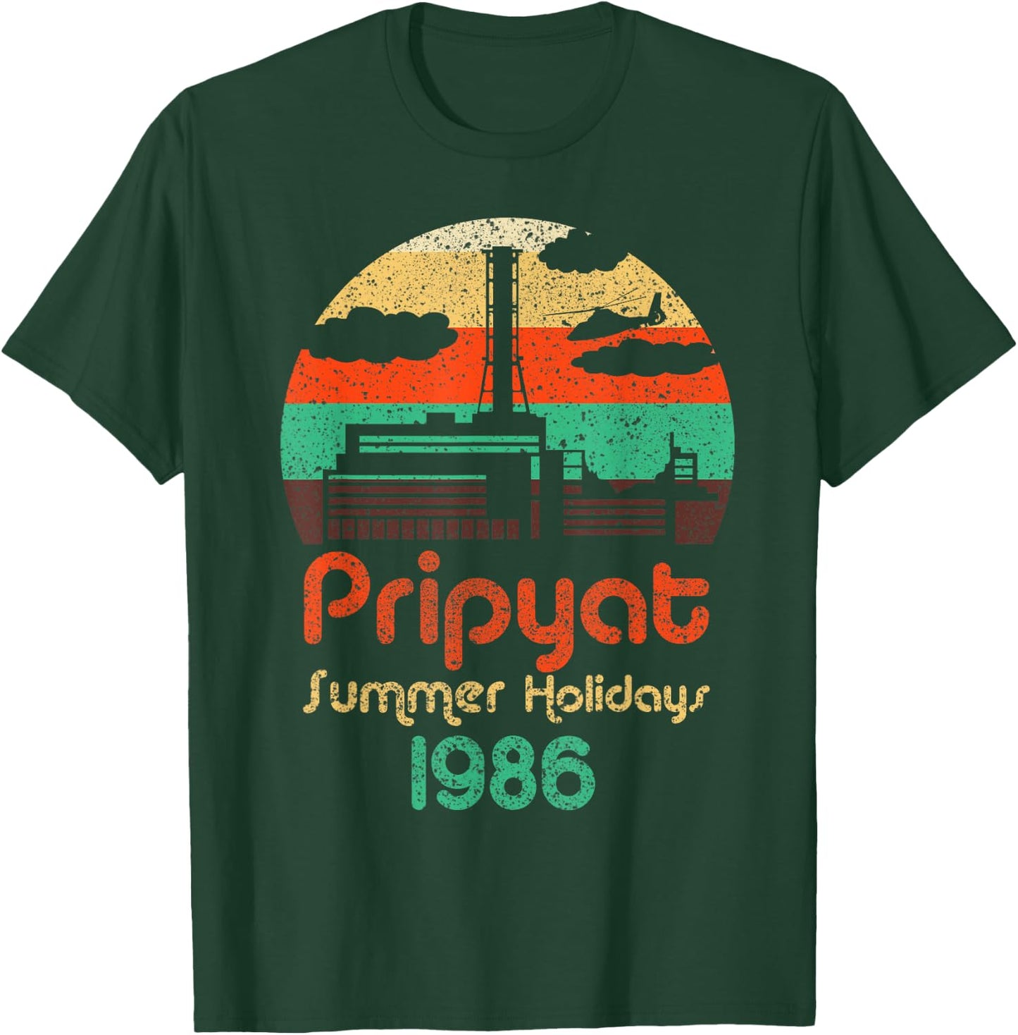 3.6 X-ray large not terrible Chernobyl retro tripyat T-Shirt - T-Shirt | Forest